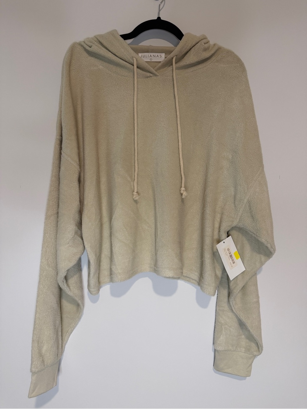 Cream Women’s Plush Cropped Hoodie